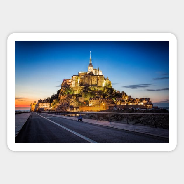 Mont Saint Michel Sticker by JJFarquitectos